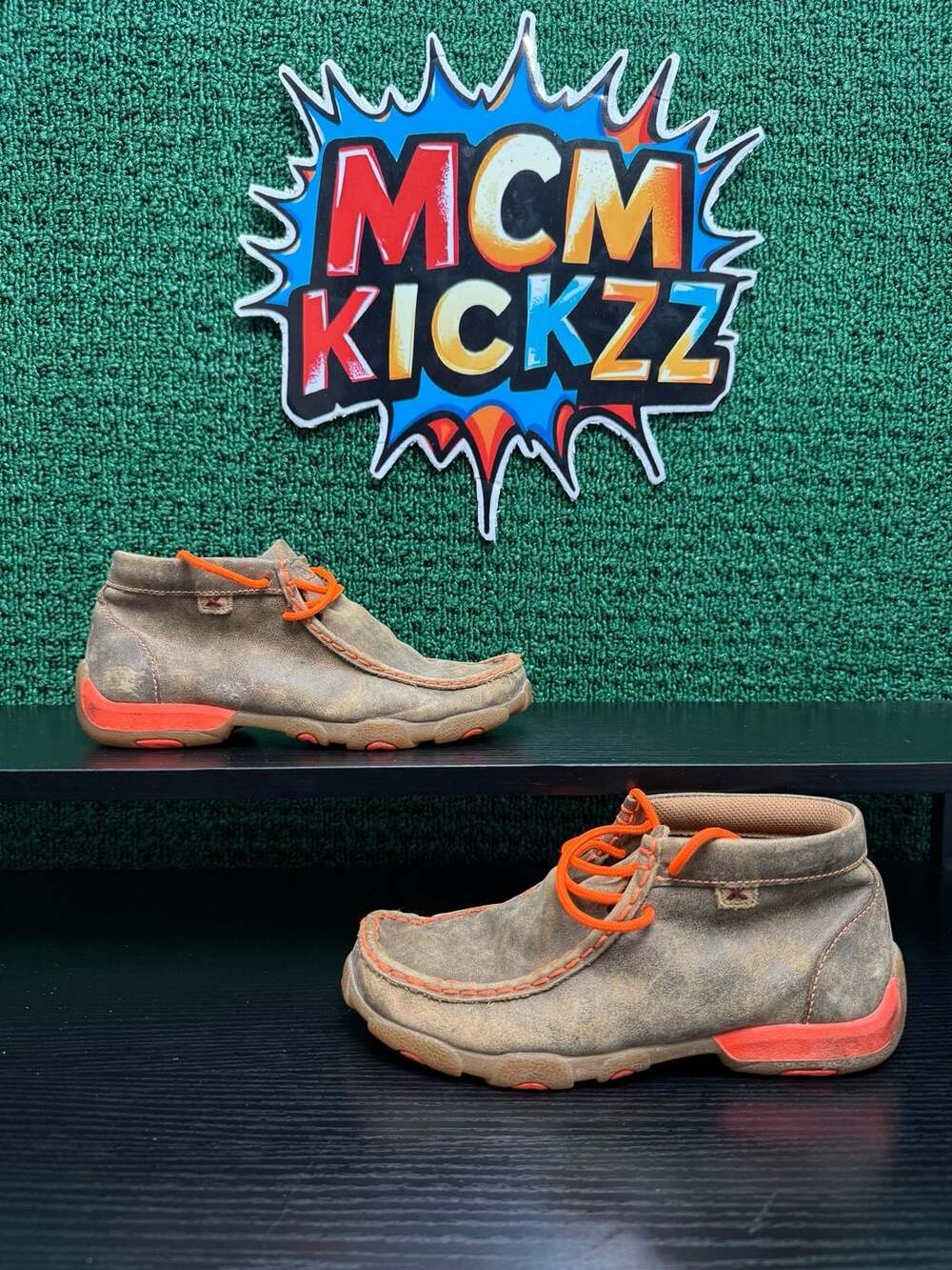 Twisted X Kids' Bomber and Orange Chukka Driving Moccasins YDM0006